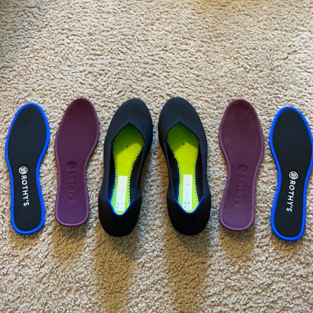 Rothy’s size 10.5 black ballet flats